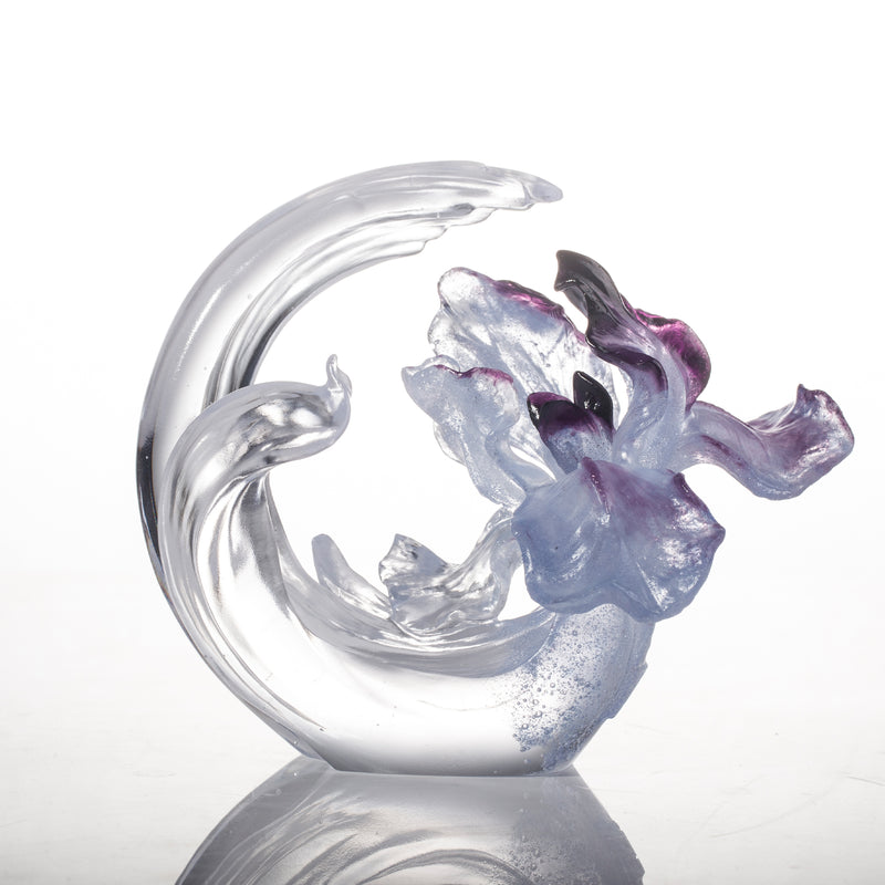 Crystal Flower, Iris, Arising through Contentment (Special Edition, Come with Display Base)