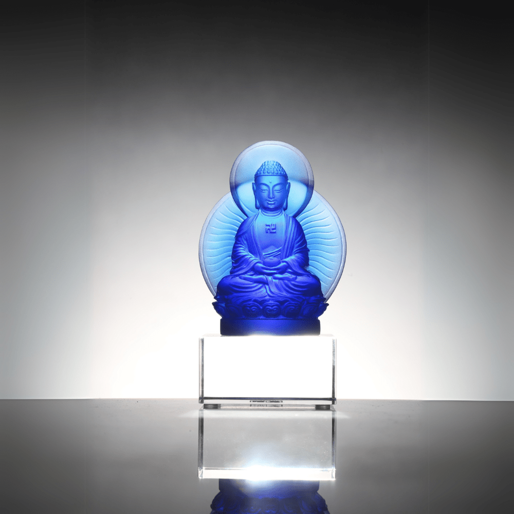Crystal Buddha, Medicine Buddha, The Faithful Guardian of all Wishes (Special Set)