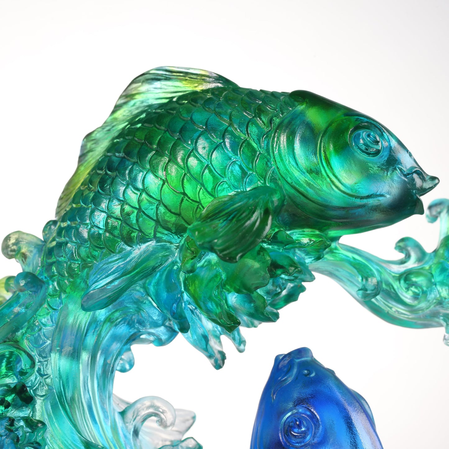 Crystal Koi Fish Sculpture, In Splendor