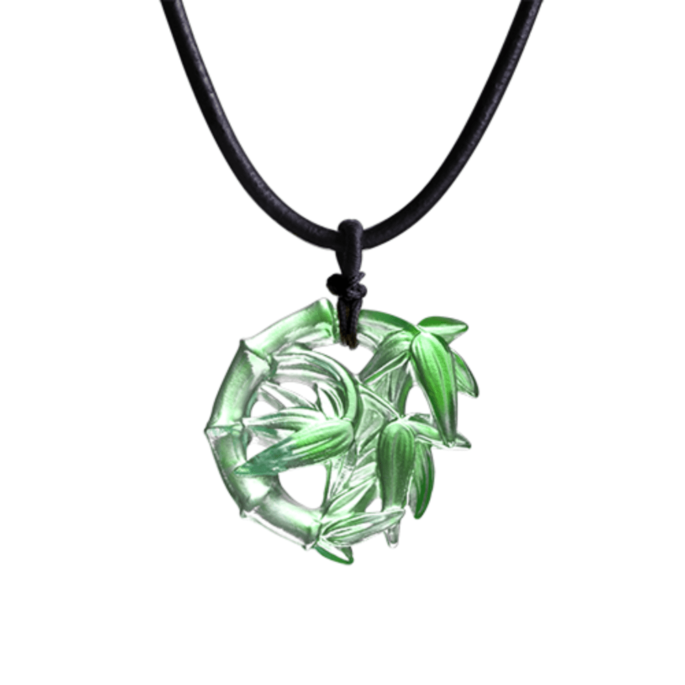 Crystal Pendant, Necklace, Flower, An Outstanding Life (Lush green)