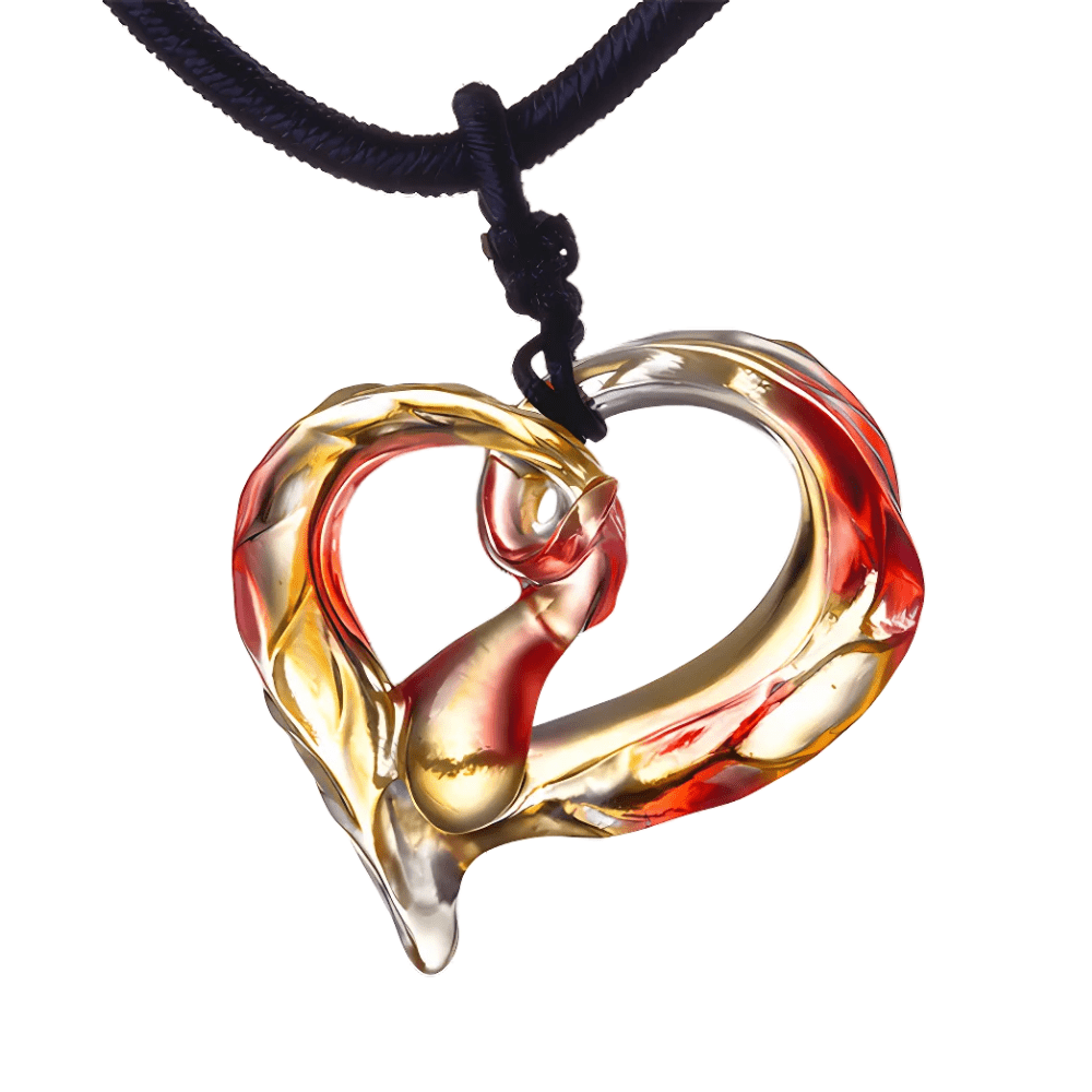 Crystal Pendant, Necklace, Heart Of Clarity