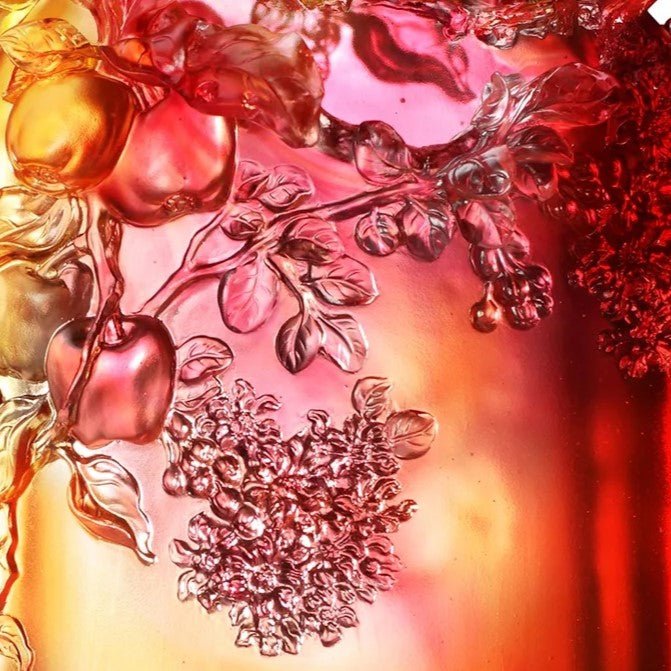 Crystal sculpture, birds, Happiness in Pairs