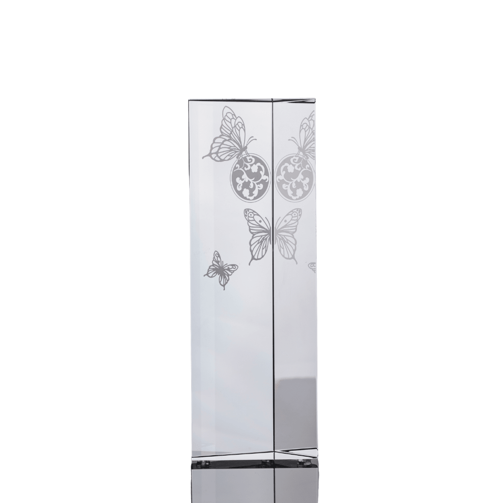 LIULI Crystal Award, Butterfly Trophy, Laser Engraving | A Moment of Splendour