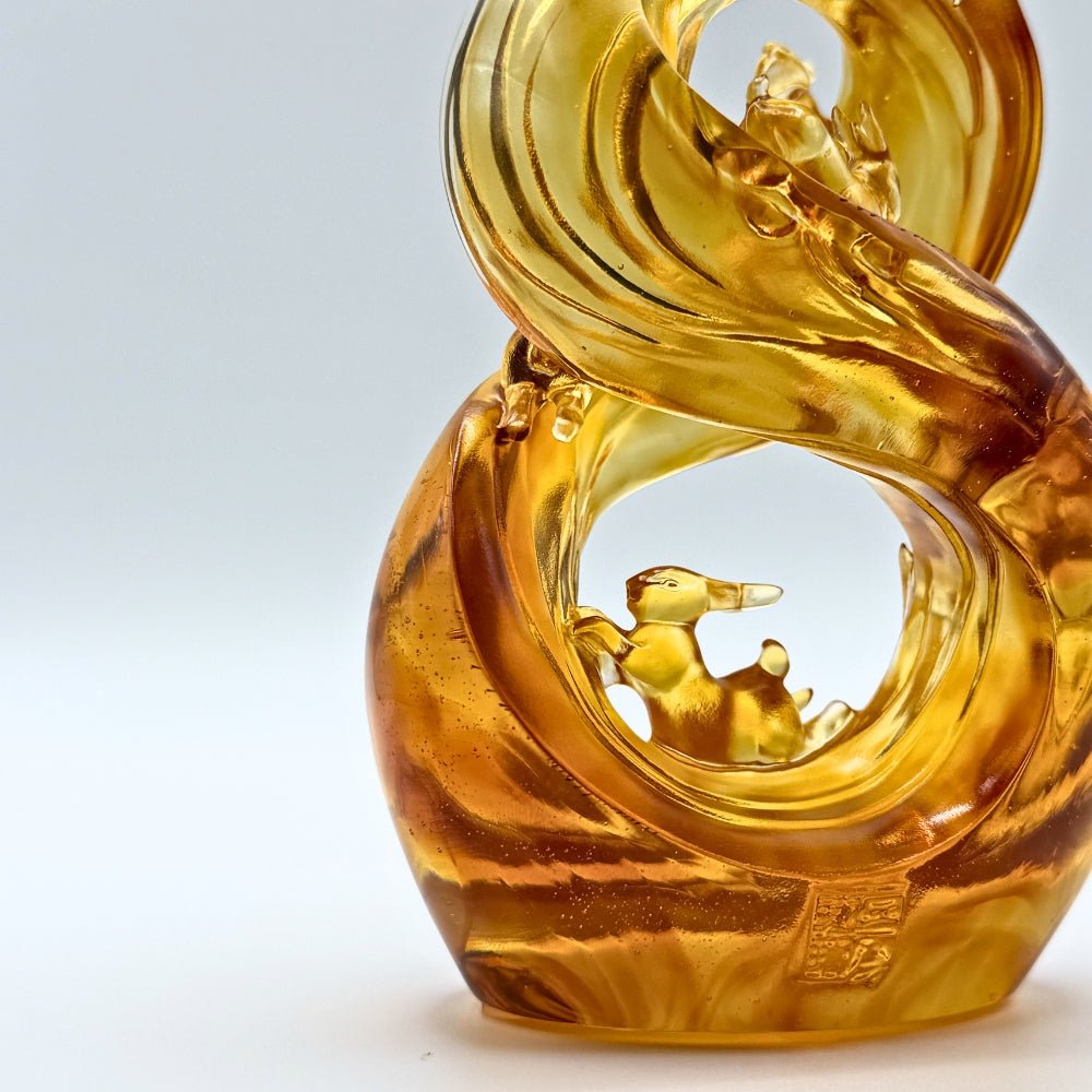 LIULI Crystal, Bunny and Rabbit, Lucky No. 8 | Ascending Road of Splendor