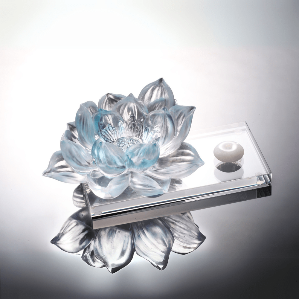 LIULI Flower Lotus Figurine, Rejoice with the Florae