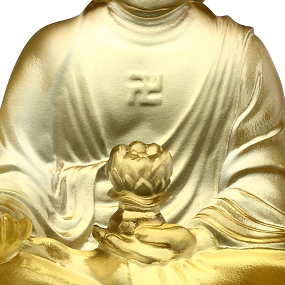 Crystal Buddha, Amitabha Buddha, Guardians of Peace - LIULI Crystal Art