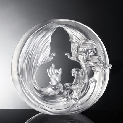 Crystal Buddha, Sakyamuni, Only Love, Only Concern-My Heart of Clarity - LIULI Crystal Art