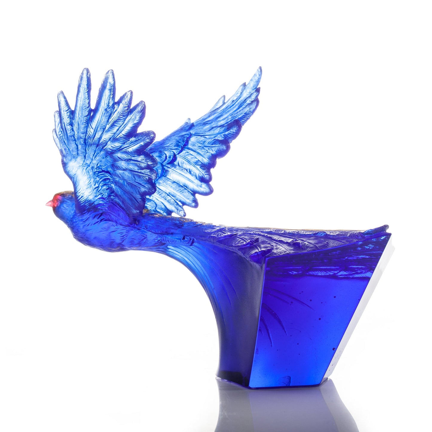 Aligned with the Light, I am the Prize, Blue Magpie Bird Figurine