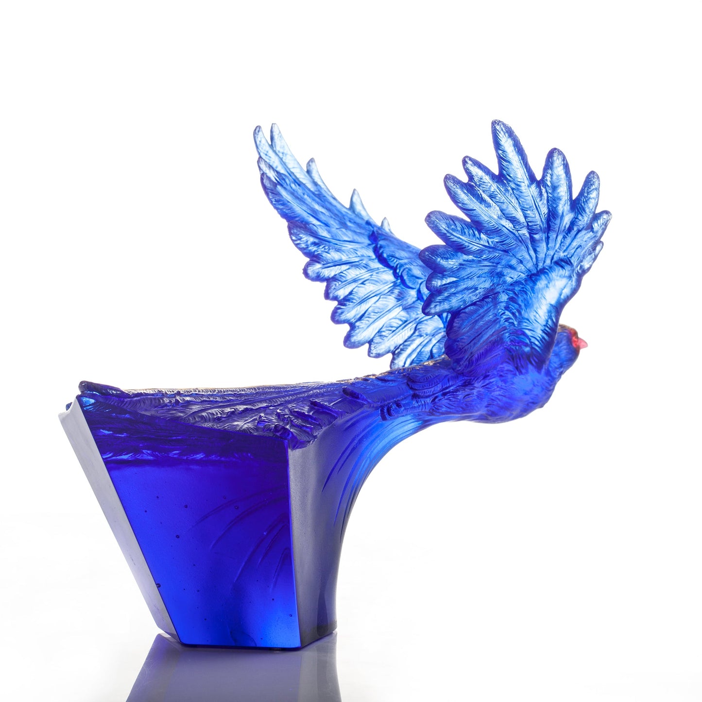 Aligned with the Light, I am the Prize, Blue Magpie Bird Figurine