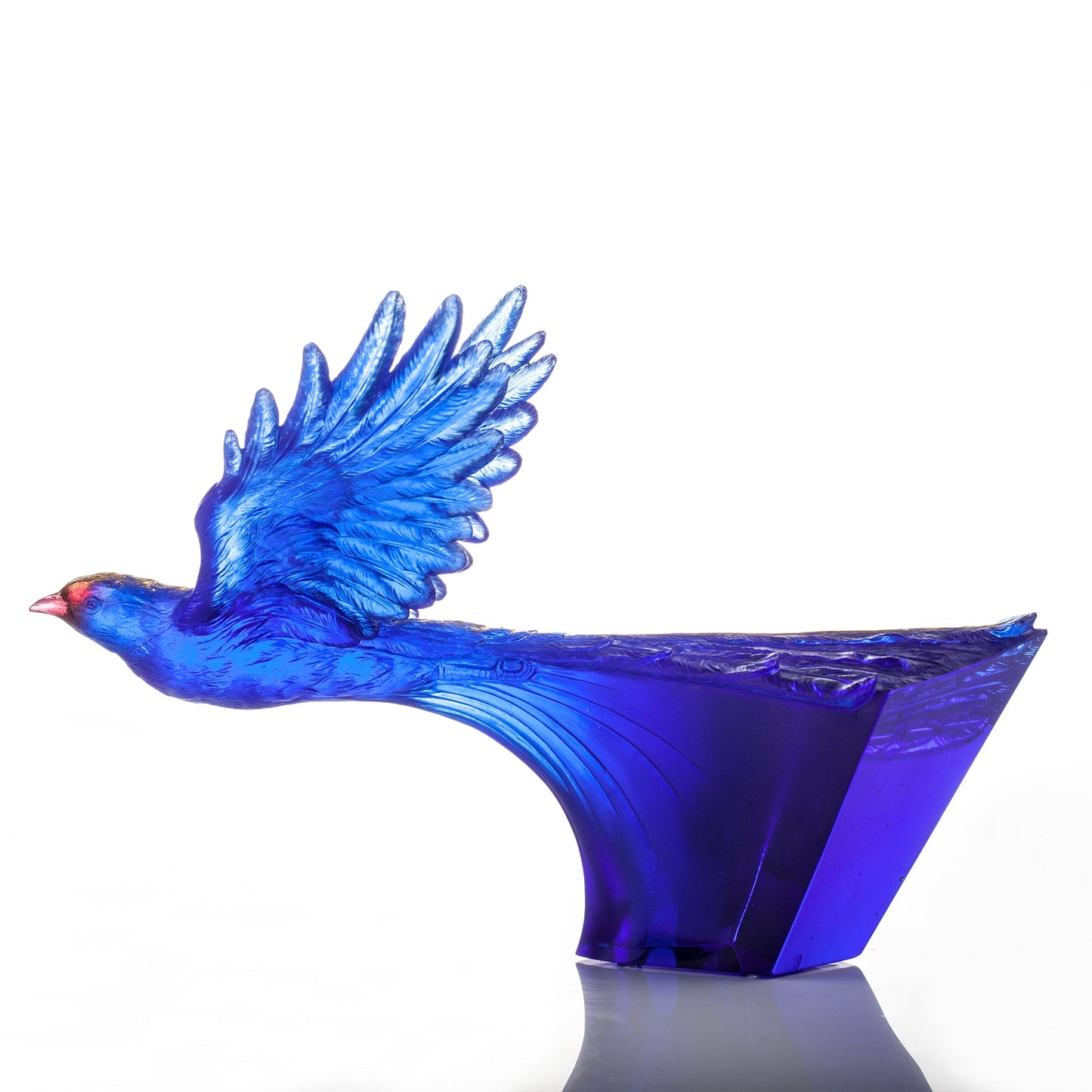 Aligned with the Light, I am the Prize, Blue Magpie Bird Figurine