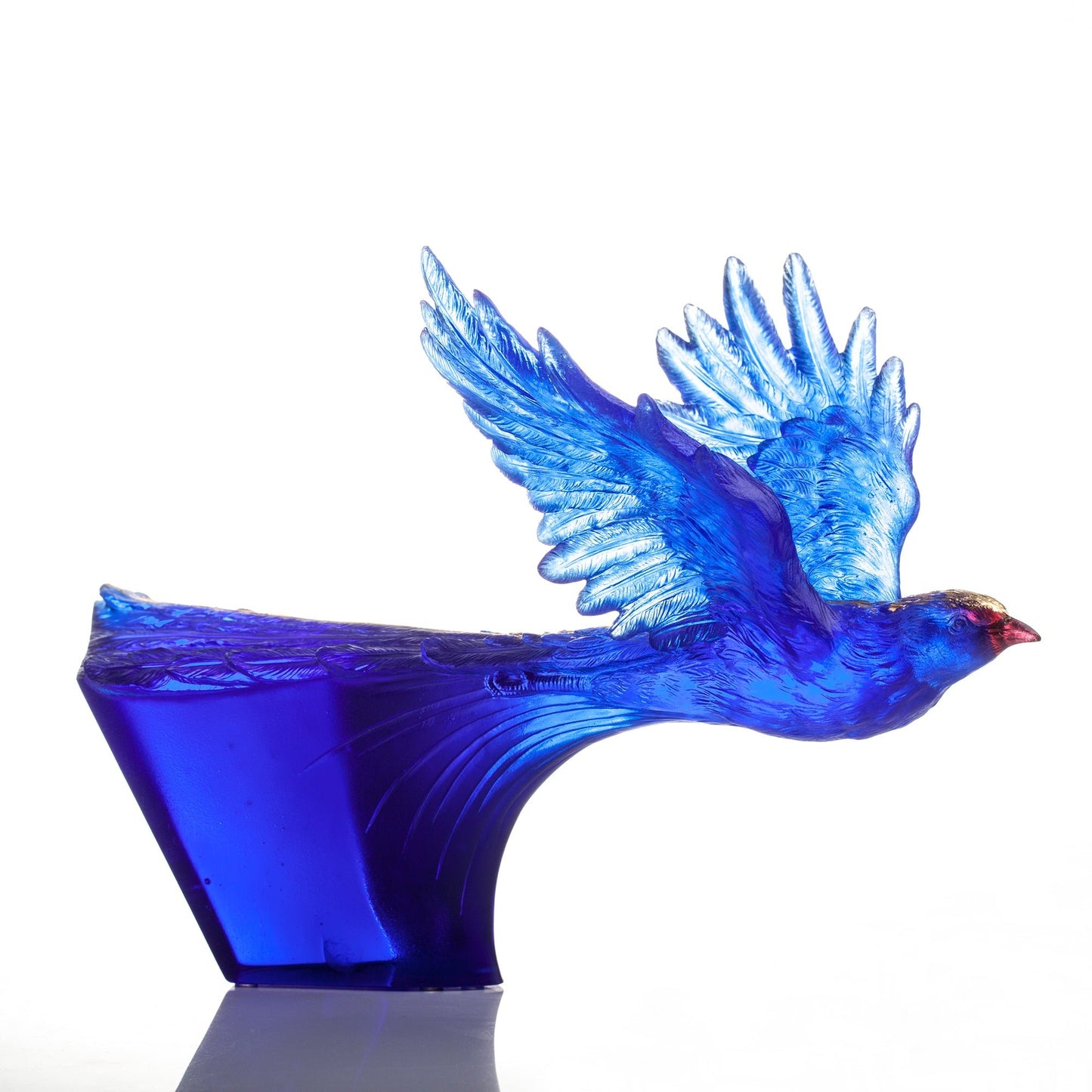 Aligned with the Light, I am the Prize, Blue Magpie Bird Figurine