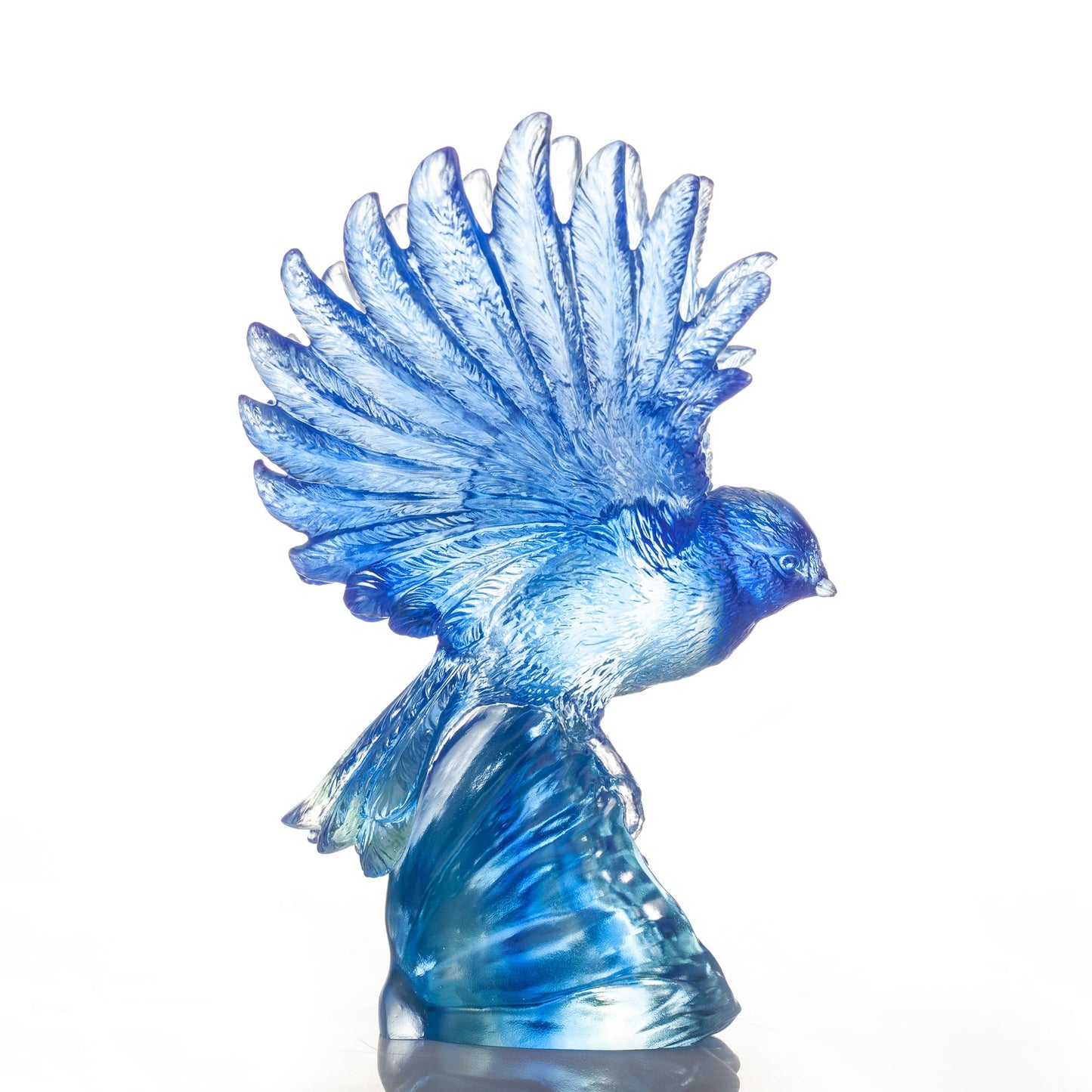 Aligned with the Light, I Soar, Blue Bird Figurine