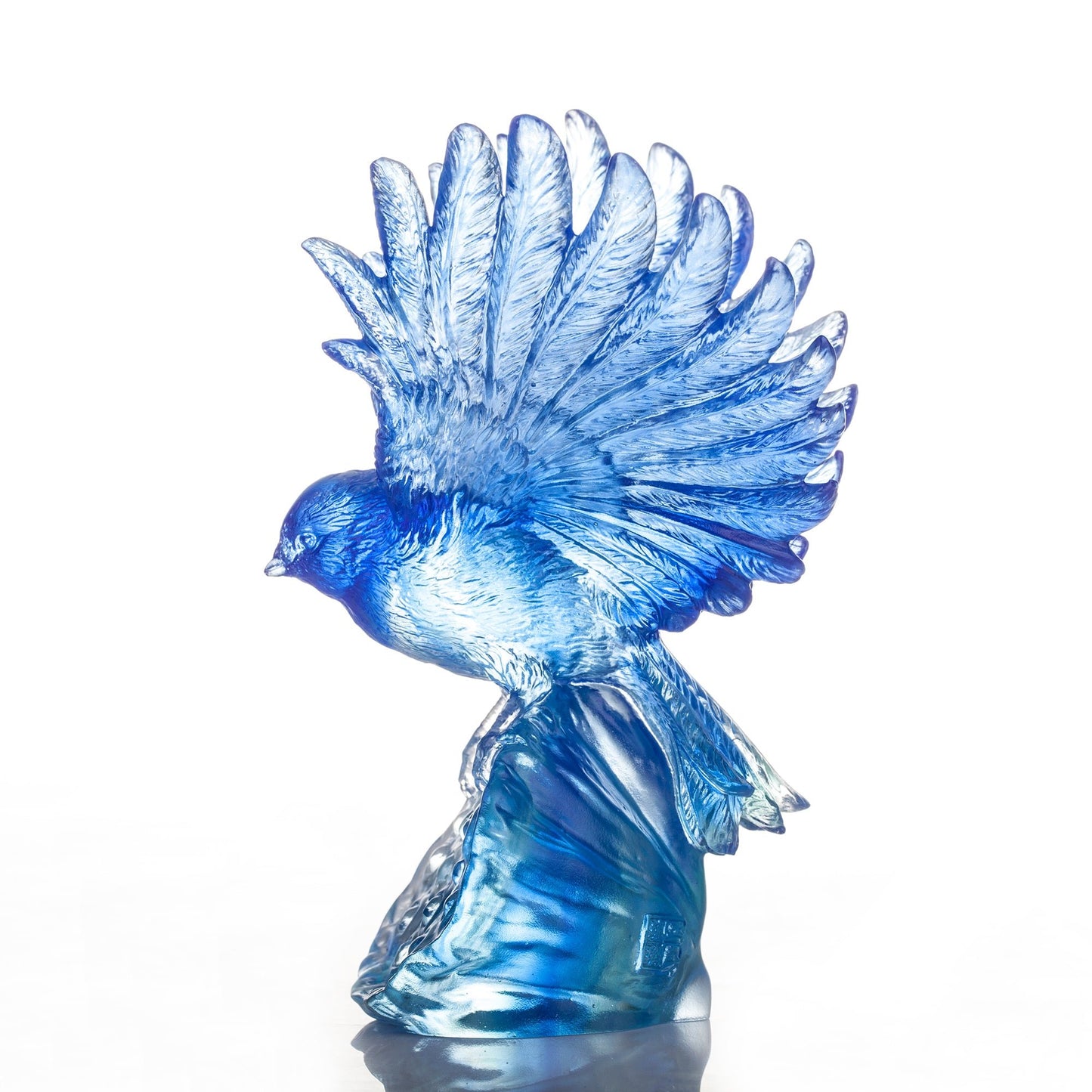 Aligned with the Light, I Soar, Blue Bird Figurine
