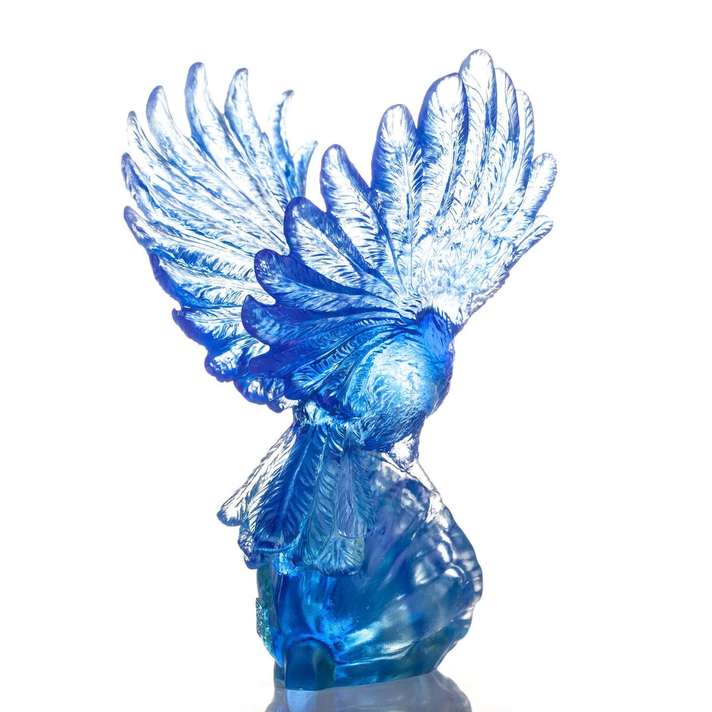 Aligned with the Light, I Soar, Blue Bird Figurine