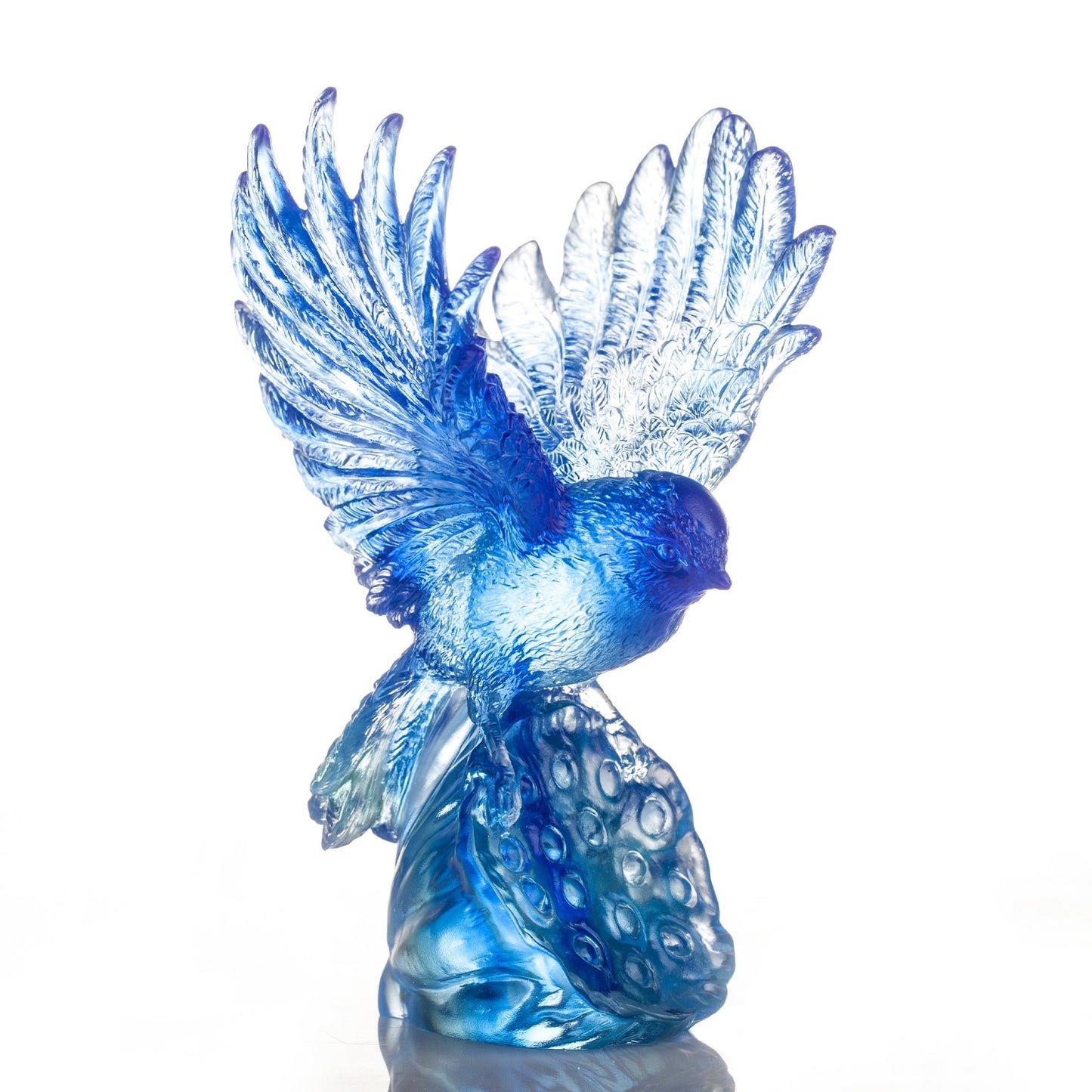 Aligned with the Light, I Soar, Blue Bird Figurine