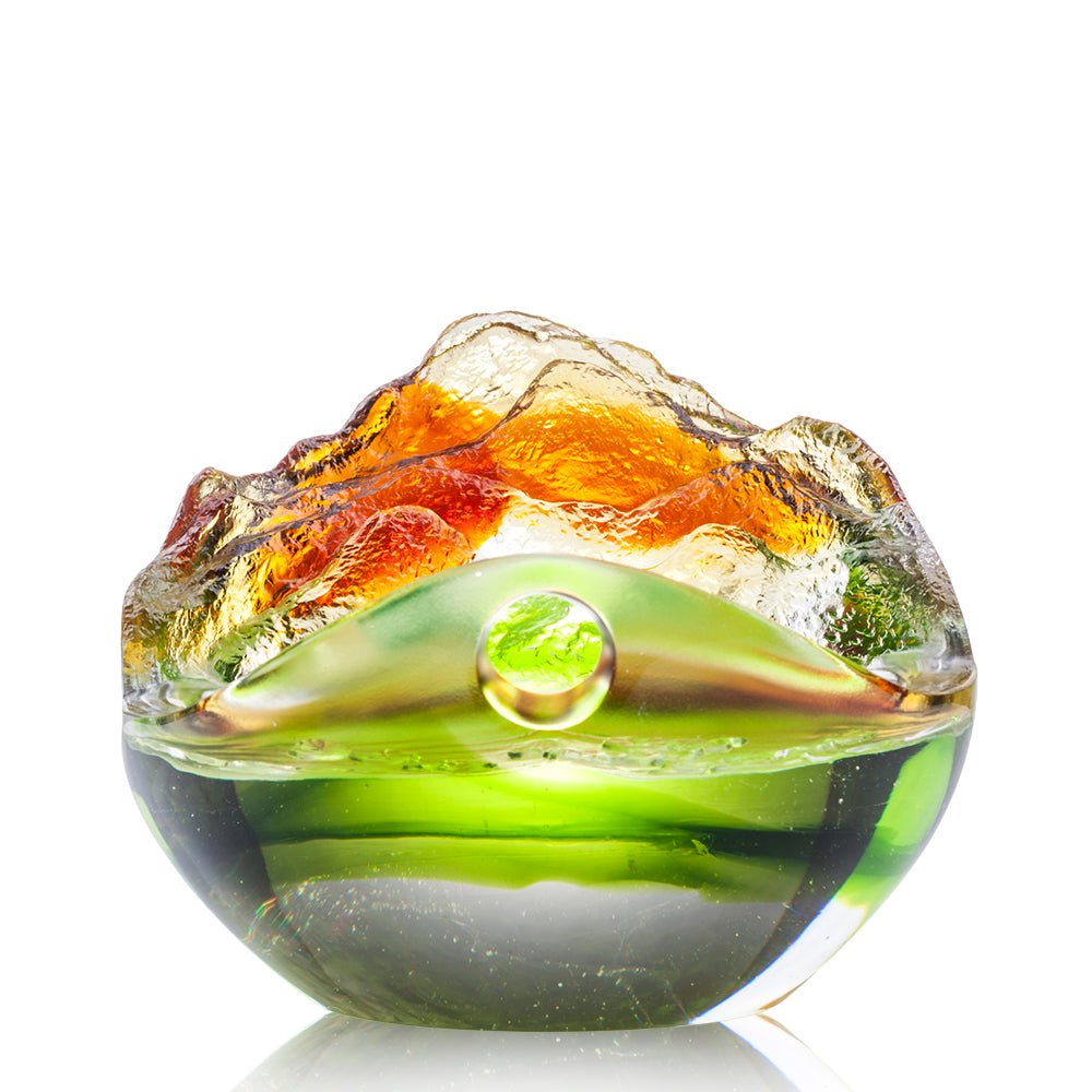 An Idyllic Song (Friendship, Peaceful) - Frogs Figurine - LIULI Crystal Art