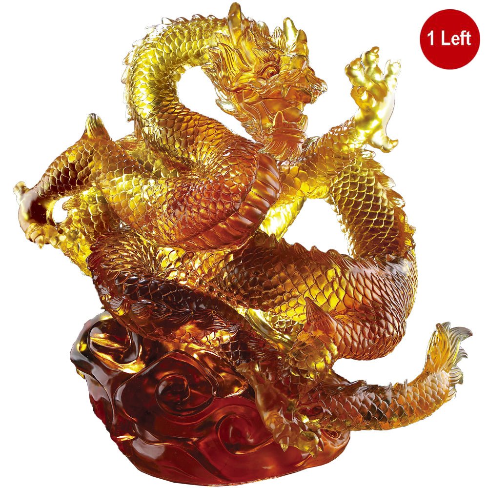 An Overwhelming Force from the East - Dragon of Authority (Artist's collection) - LIULI Crystal Art