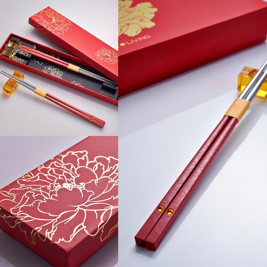 Blessed - Chopsticks & Holder Set (Set of 2 Pairs)