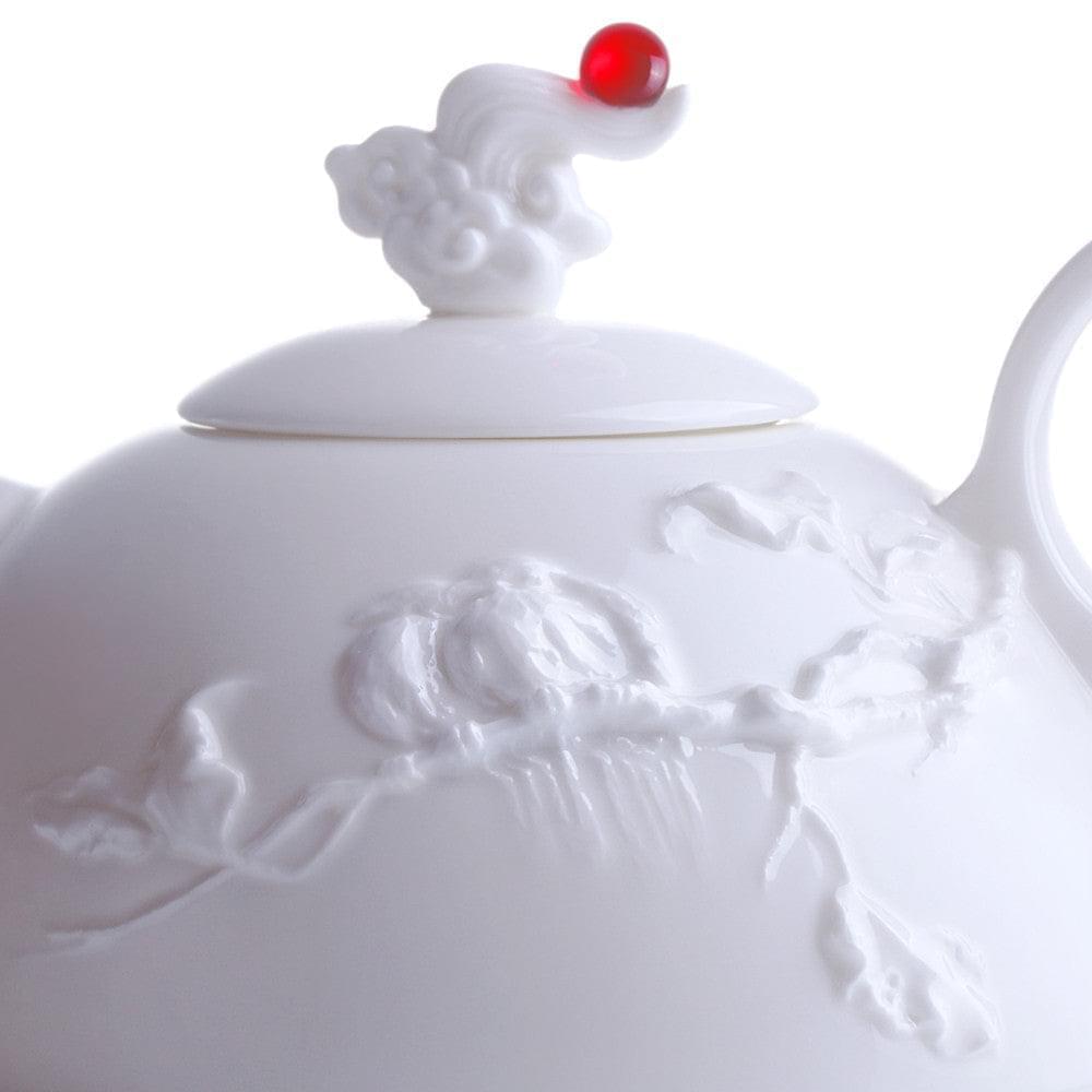 Bone China Tea and Coffee Set (1 Tea Pot & 4 Cups) - Autumn Mountain