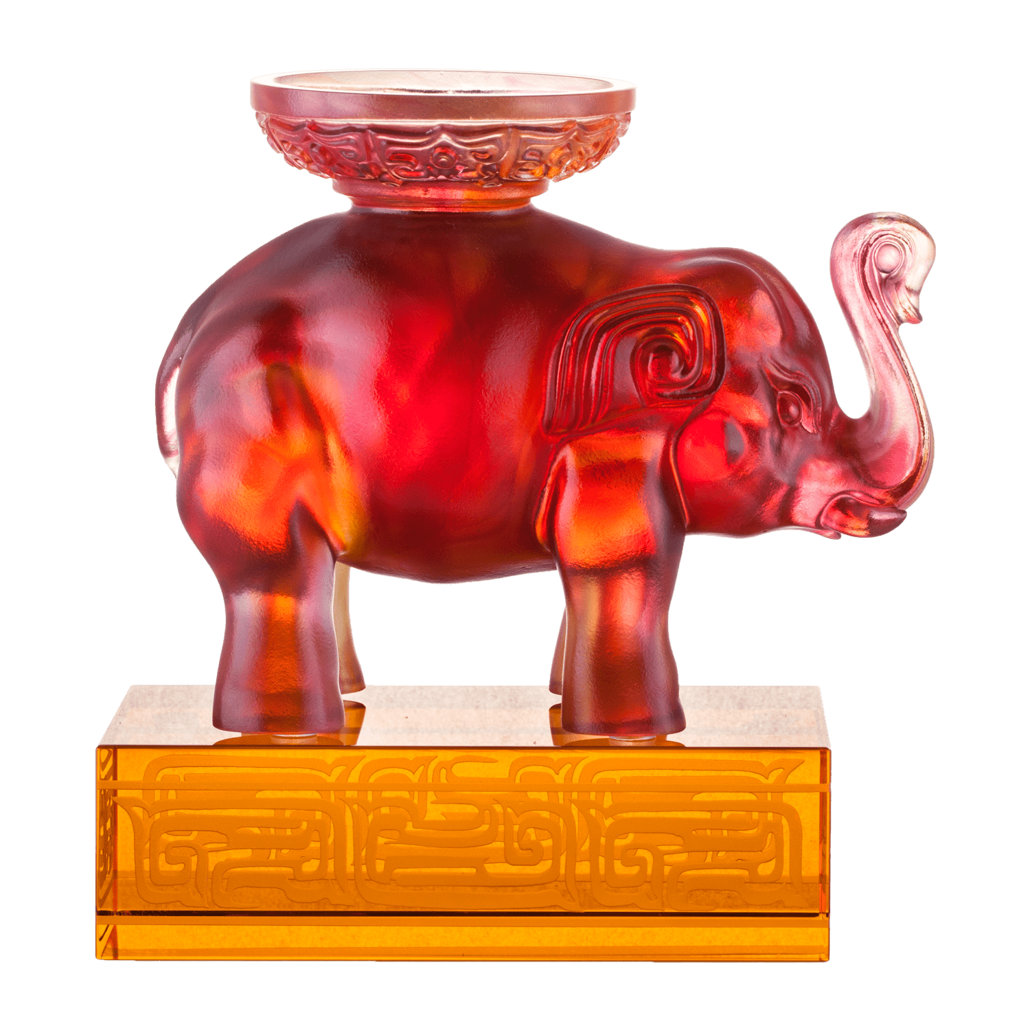 Crystal Animal, Elephant, Step by Promising Step - LIULI Crystal Art