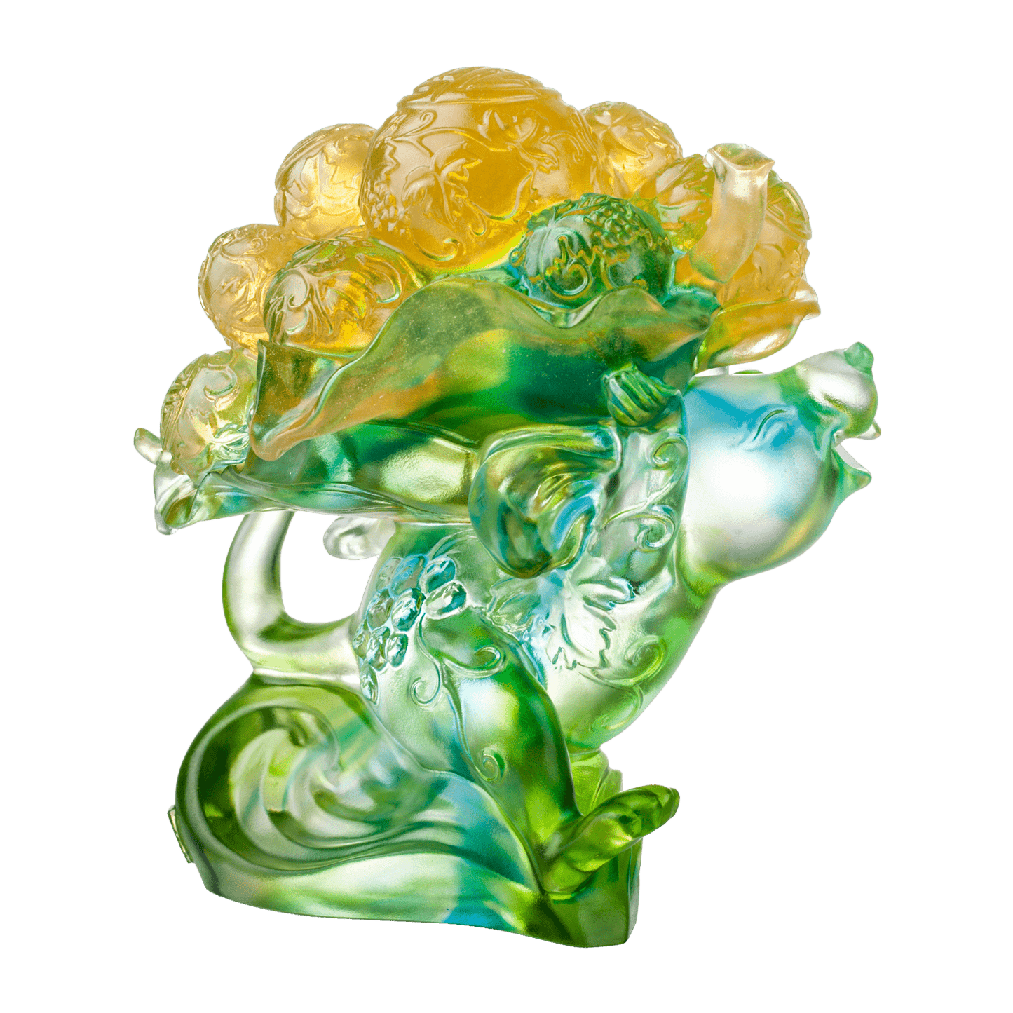 Crystal Animal, Mice, Mouse, Year of the Rat, An Auspicious Delivery - LIULI Crystal Art