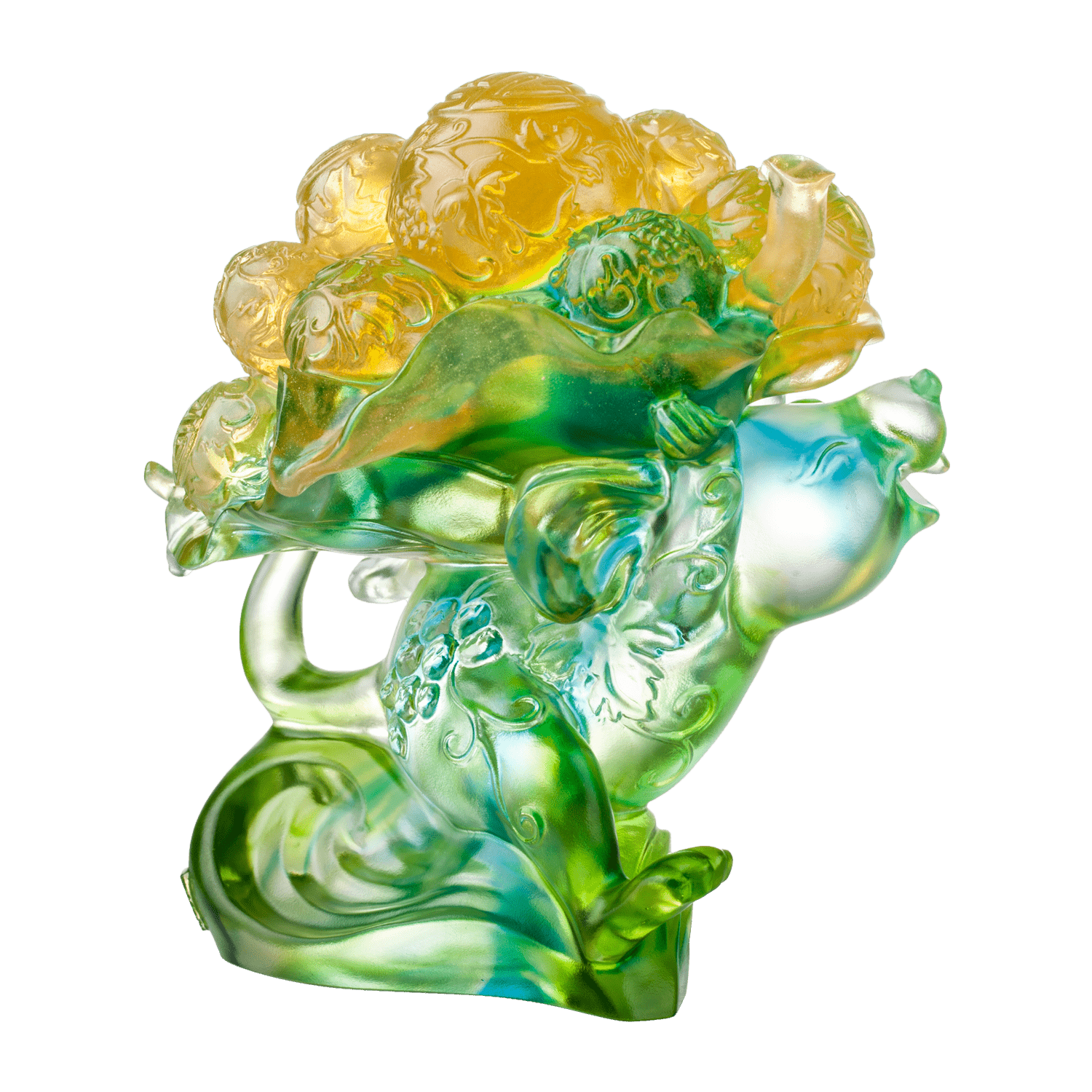 Crystal Animal, Mice, Mouse, Year of the Rat, An Auspicious Delivery - LIULI Crystal Art