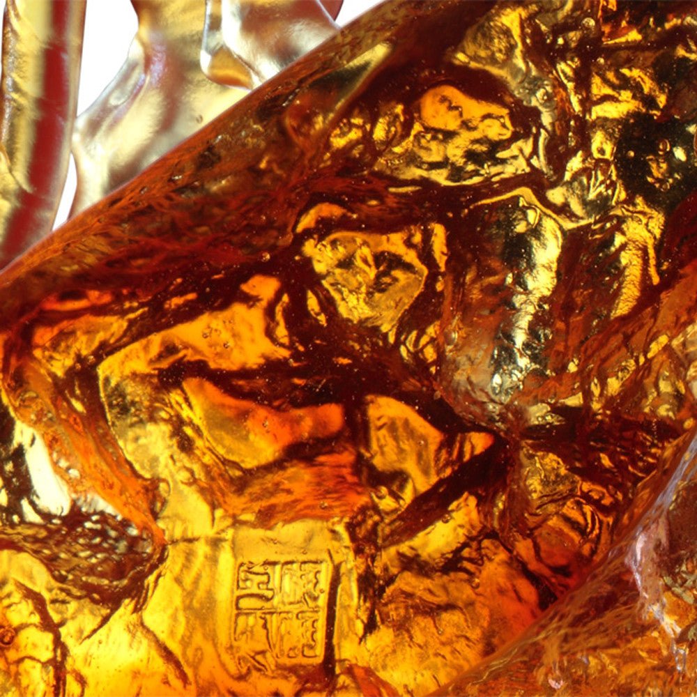 Crystal Animal, Tiger, Peak of Satisfaction - LIULI Crystal Art