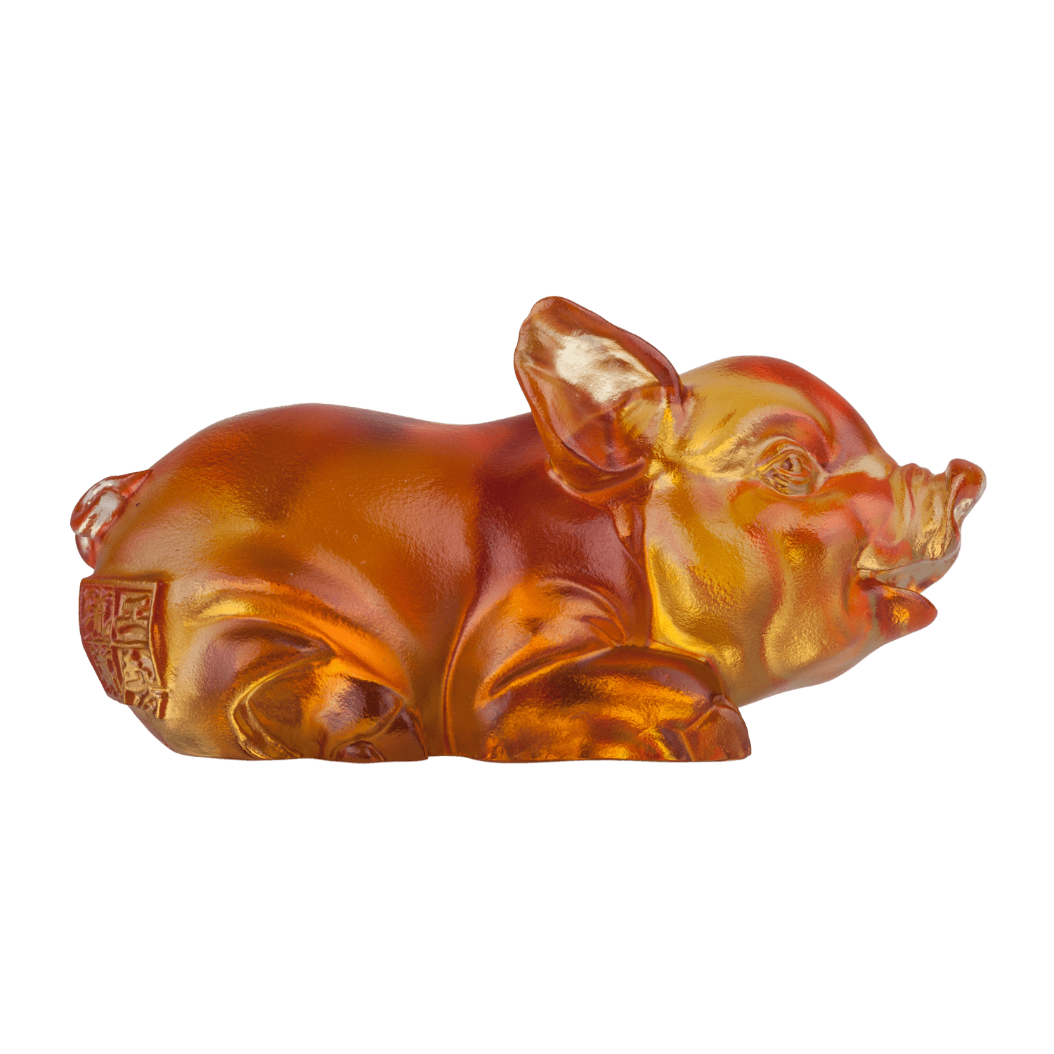 '-- DELETE --  Crystal Animal, Zodiac, Pig, Little Piggy, Fulfills Fully - LIULI Crystal Art