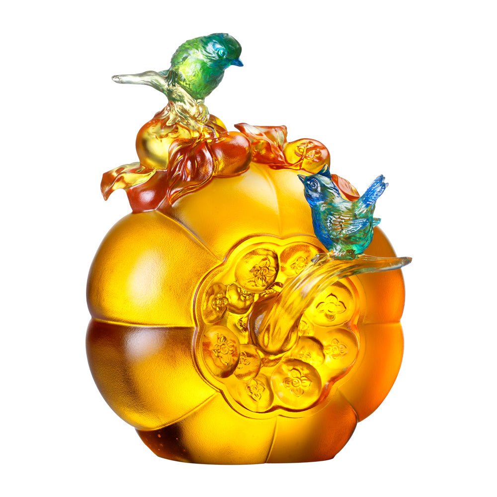 Crystal Bird, Siskin, The Allure of Spring - LIULI Crystal Art