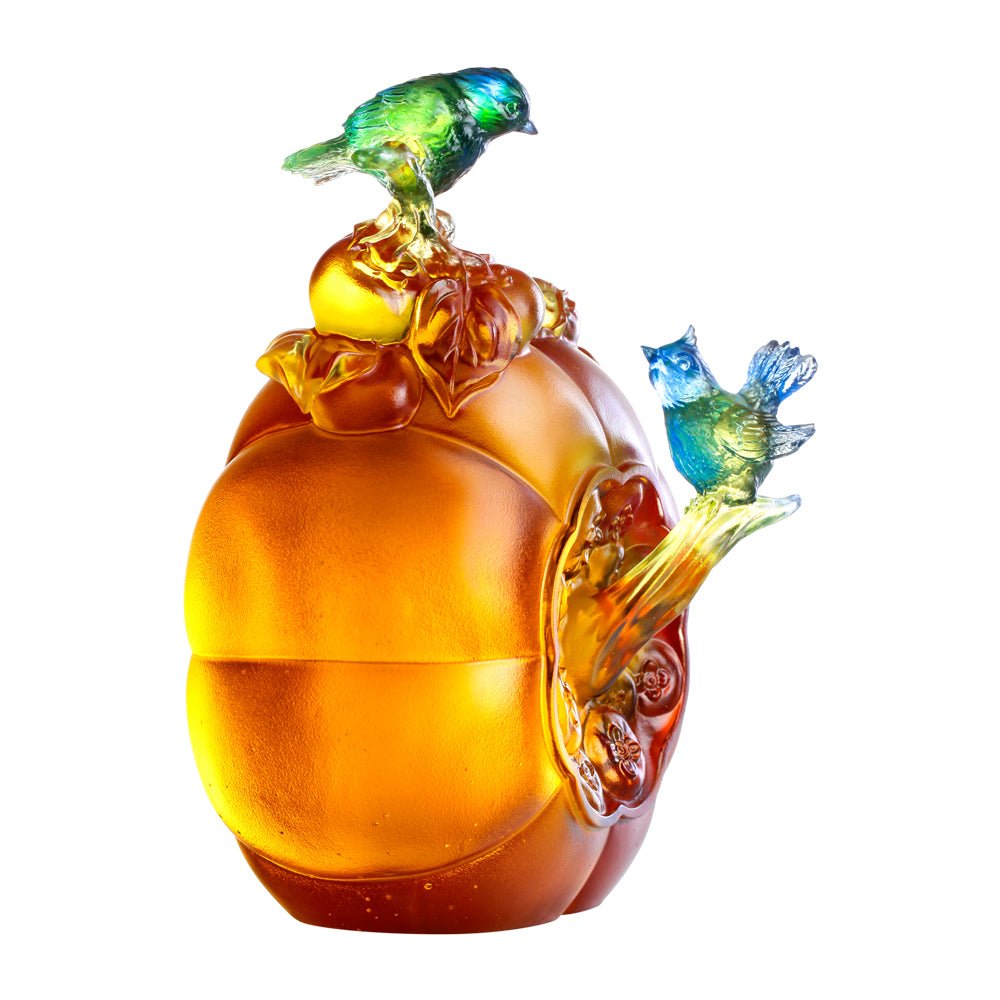 Crystal Bird, Siskin, The Allure of Spring - LIULI Crystal Art