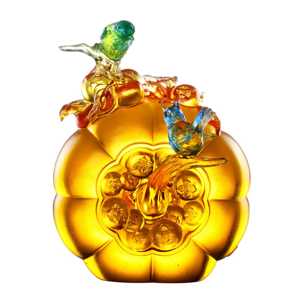 Crystal Bird, Siskin, The Allure of Spring - LIULI Crystal Art