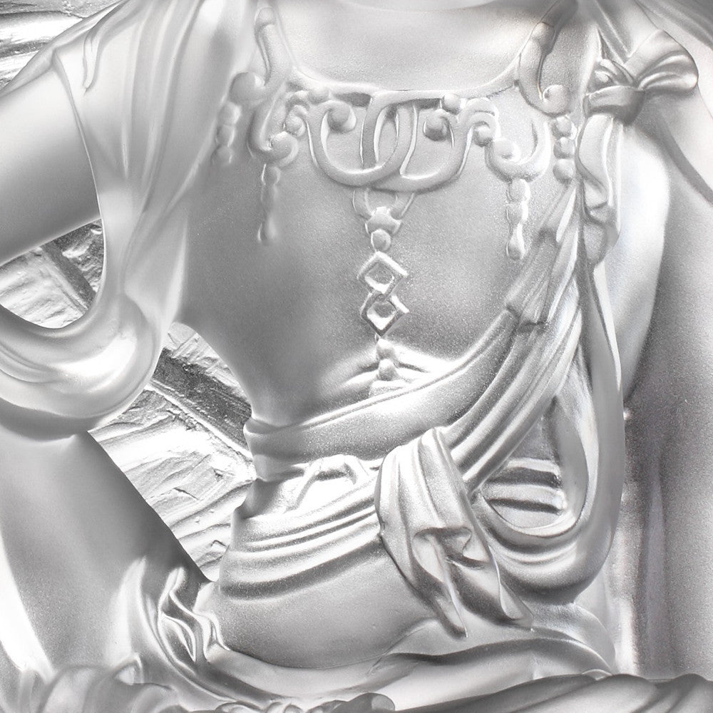 Crystal Buddha, Guanyin, Light Exists Because of Love-Wondrous Illumination - LIULI Crystal Art