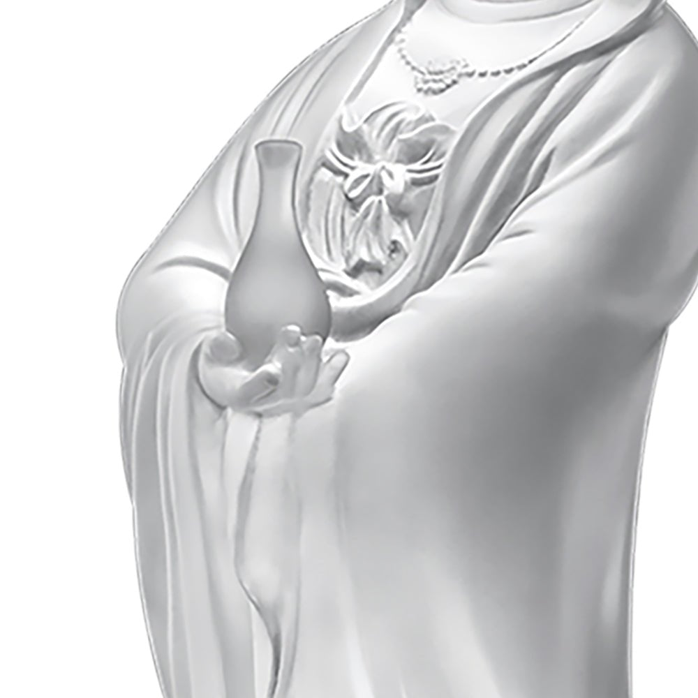 Crystal Buddha, Guanyin, Mortal Smile-Jingping Guanyin - LIULI Crystal Art