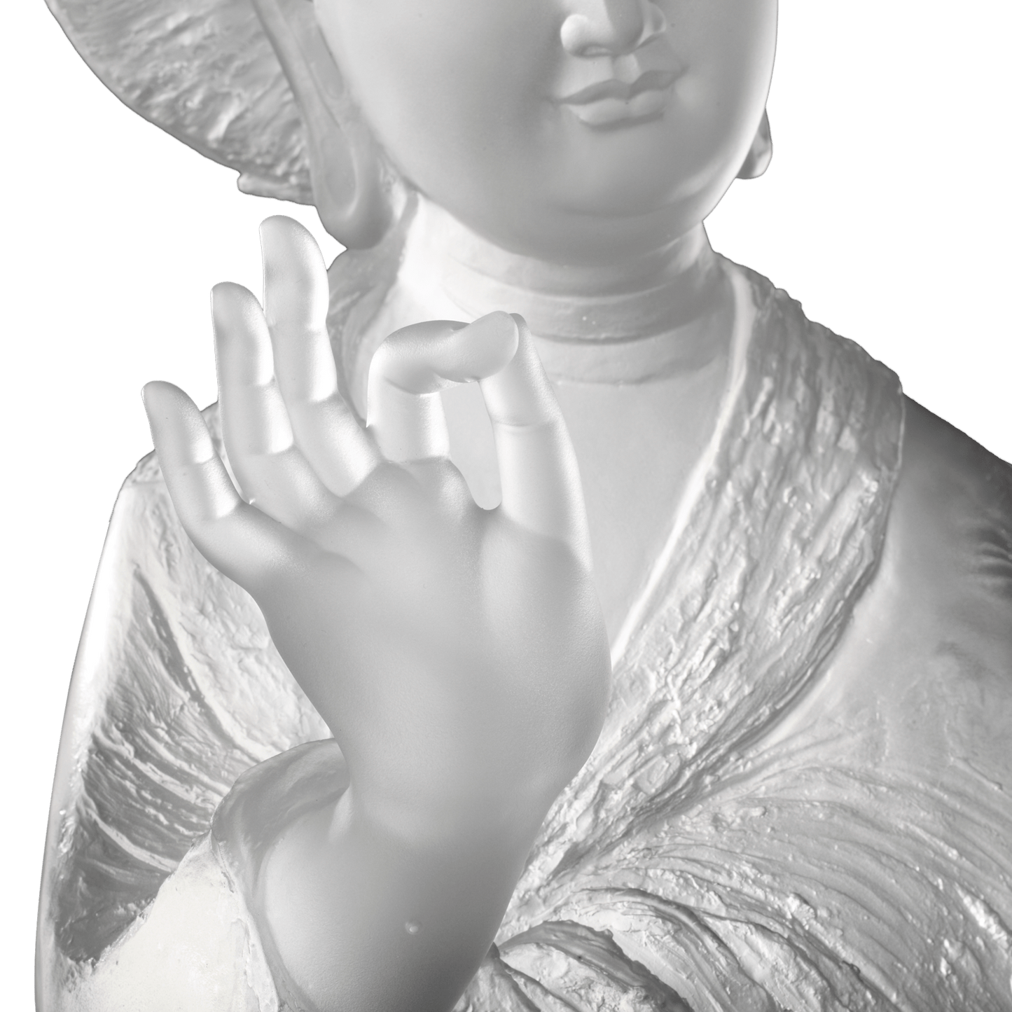 Crystal Buddha, Guanyin, Only Love, Only Concern-Resolution in Practice - LIULI Crystal Art