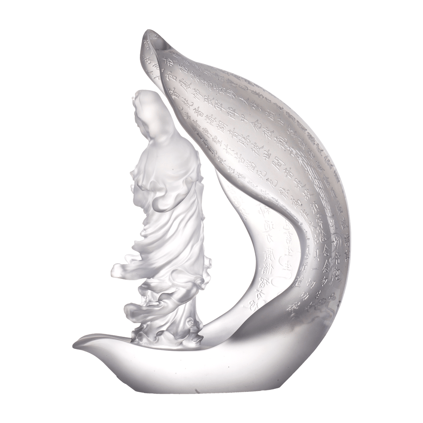 Crystal Buddha, Guanyin, The Lotus - LIULI Crystal Art