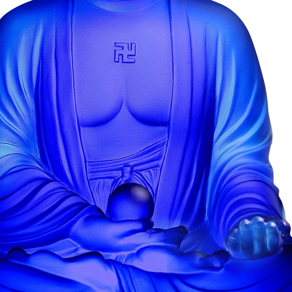 Crystal Buddha, Medicine Buddha, Present Mindfulness - LIULI Crystal Art