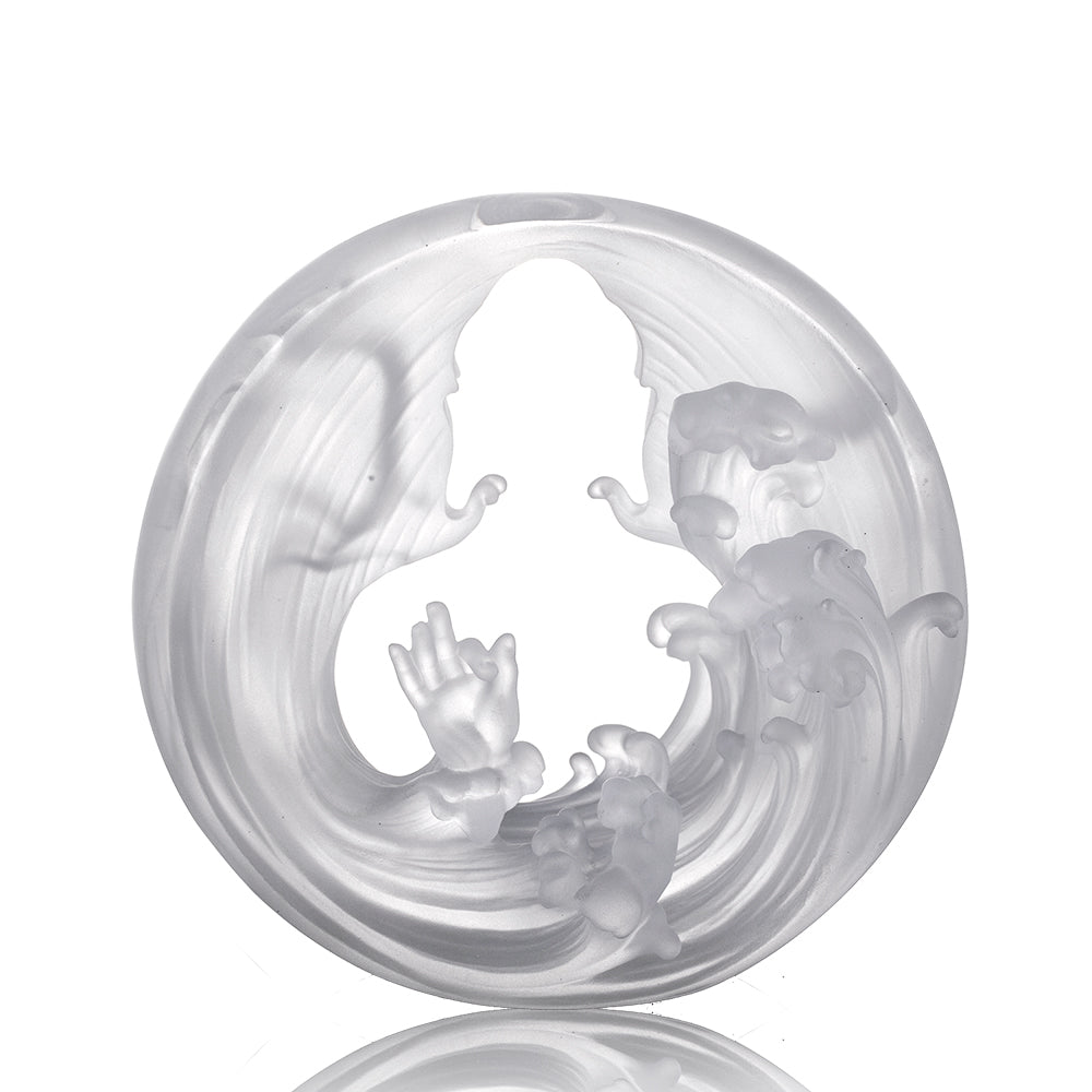 Crystal Buddha, Sakyamuni, Only Love, Only Concern-My Heart of Clarity - LIULI Crystal Art