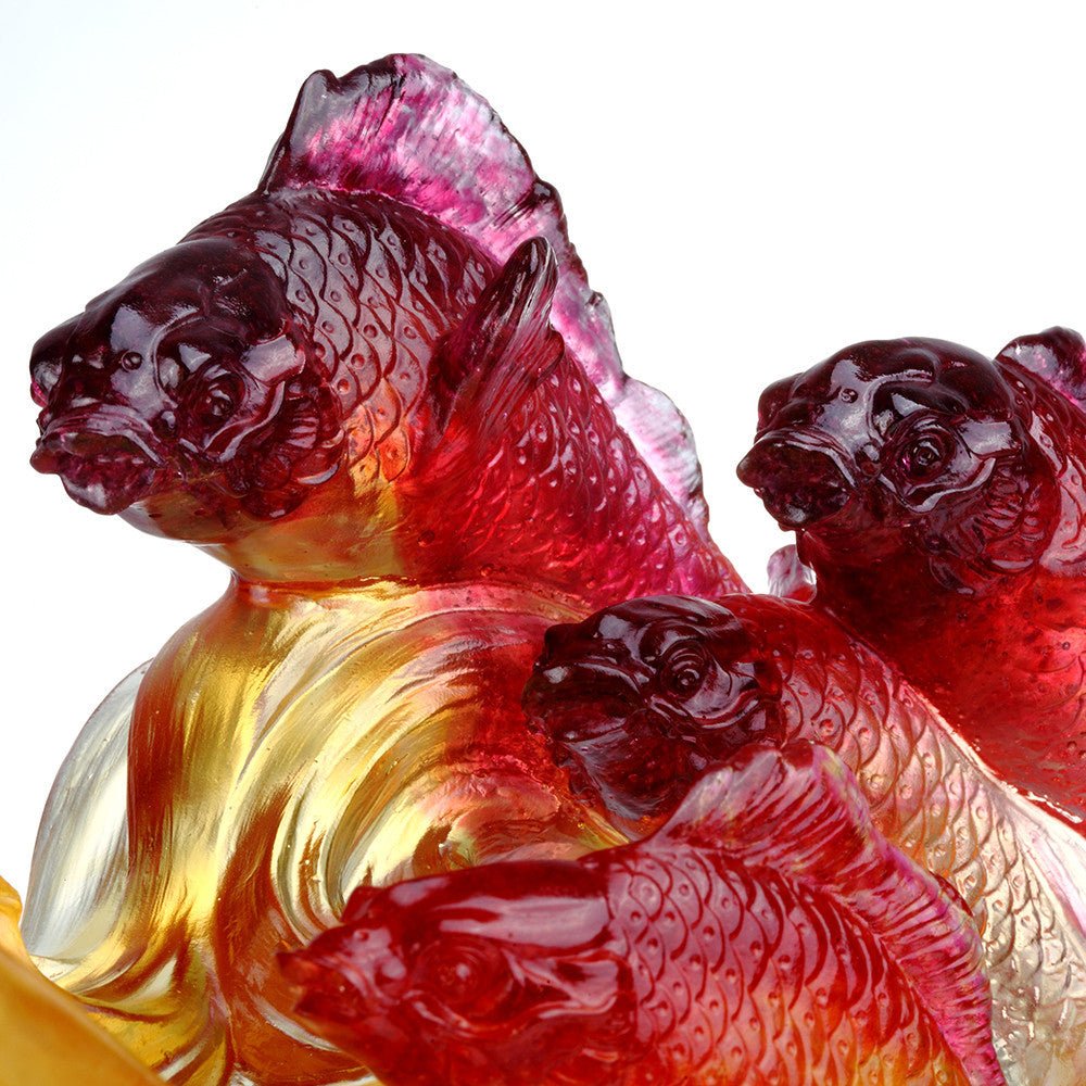 Crystal Fish, Carp Fish, We Are Dragons - LIULI Crystal Art
