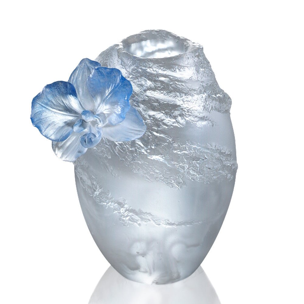 '-- DELETE -- Crystal Flower, Butterfly Orchid, A Fresh and Wonderful Blessing-Butterfly Orchid - LIULI Crystal Art