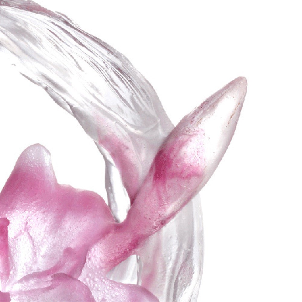 Crystal Flower Figurine, Bloom of a New World (Special Edition, Come with Display Base) - LIULI Crystal Art
