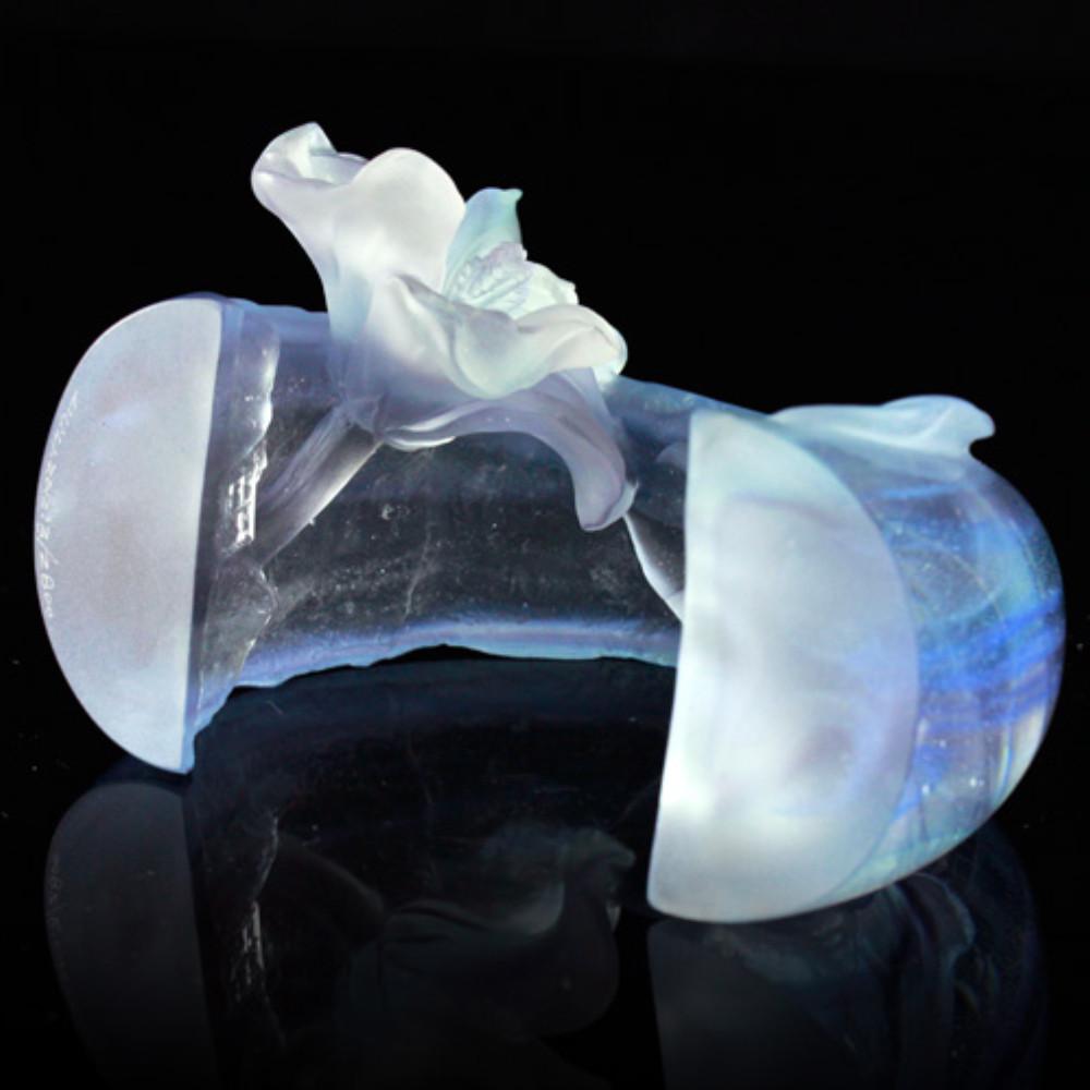 Crystal Flower, Hibiscus, Song of the Morning Flower (Special Edition, Come with Display Base) - LIULI Crystal Art