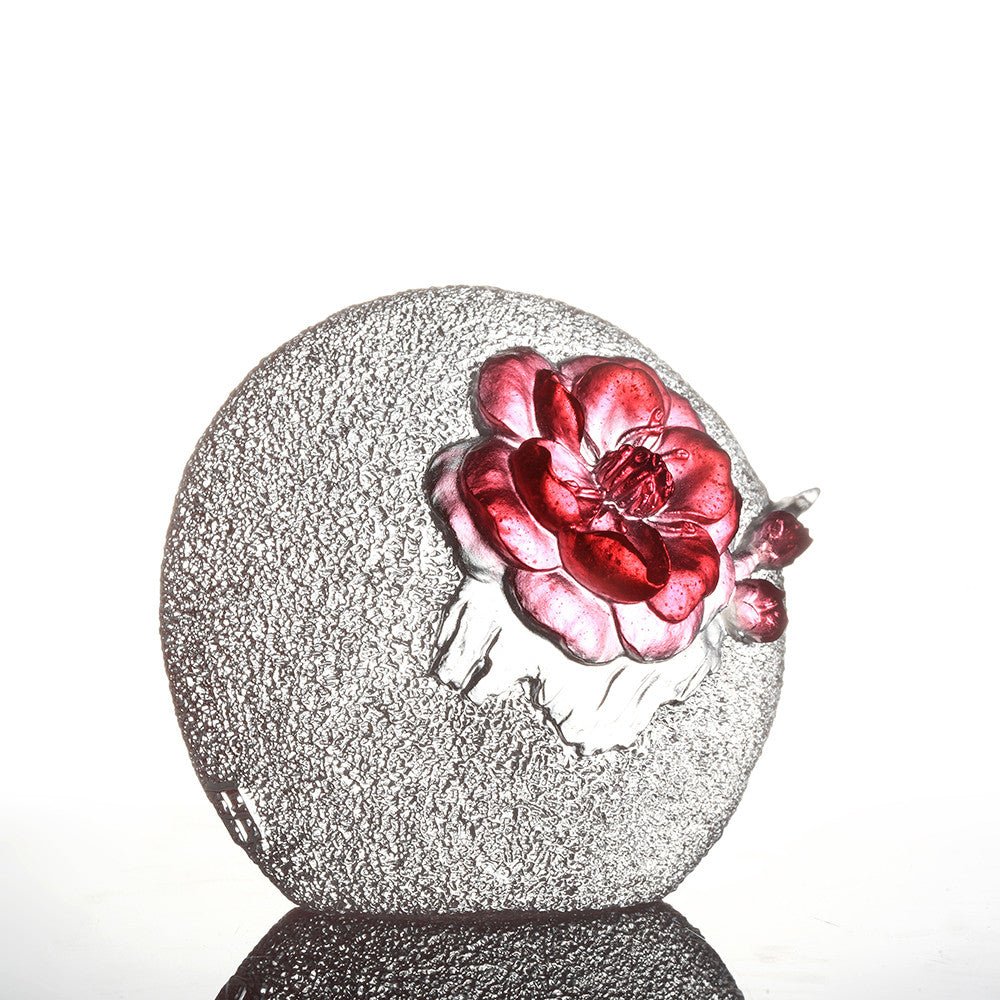 Crystal Flower, Plum Blossom, Burst of Spring - LIULI Crystal Art