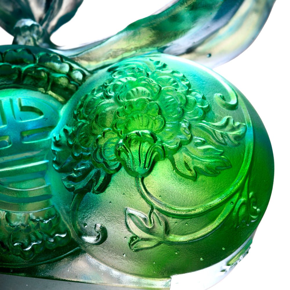 Crystal Fruit, Tangerine, Kitchen Decor, Joy Heralds Spring - LIULI Crystal Art