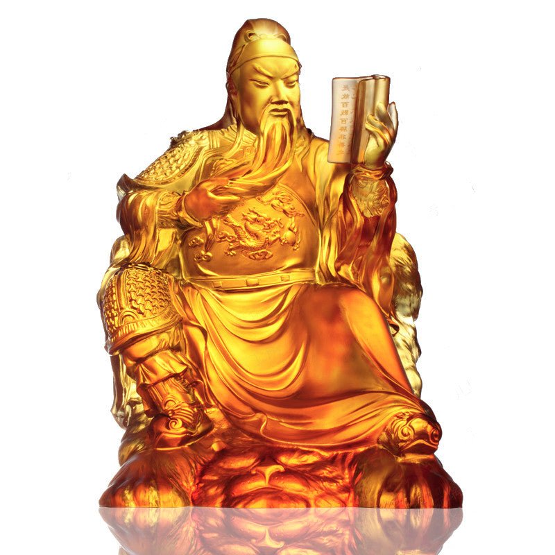 Crystal Guangong, Loyalty of General Guan Gong - Righteous Cause - LIULI Crystal Art