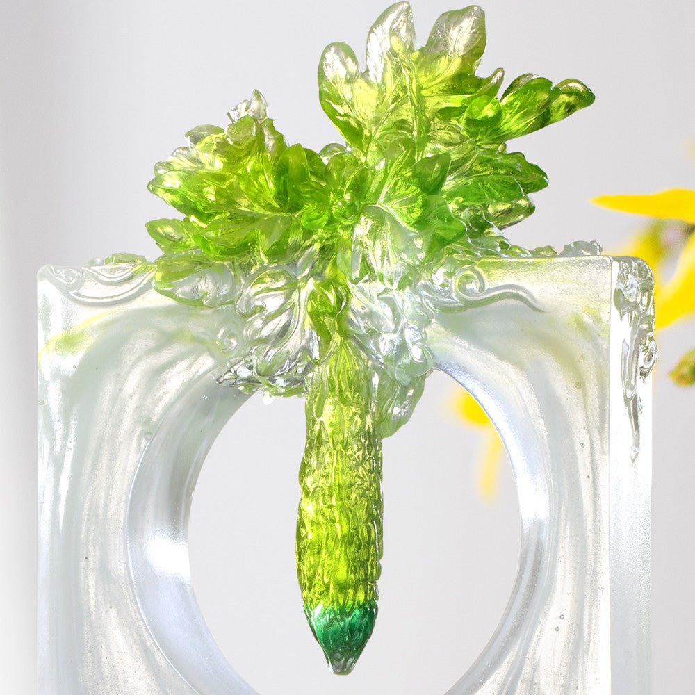 Crystal Kitchen Decor, Bitter Melon, Bittersweet - LIULI Crystal Art