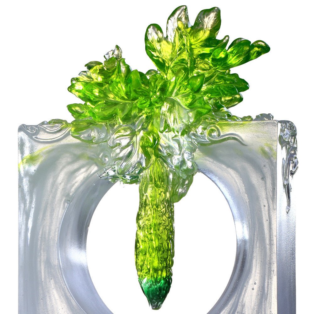 Crystal Kitchen Decor, Bitter Melon, Bittersweet - LIULI Crystal Art