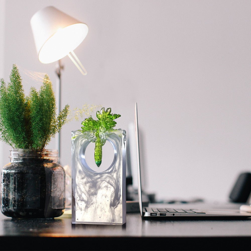 Crystal Kitchen Decor, Bitter Melon, Bittersweet - LIULI Crystal Art