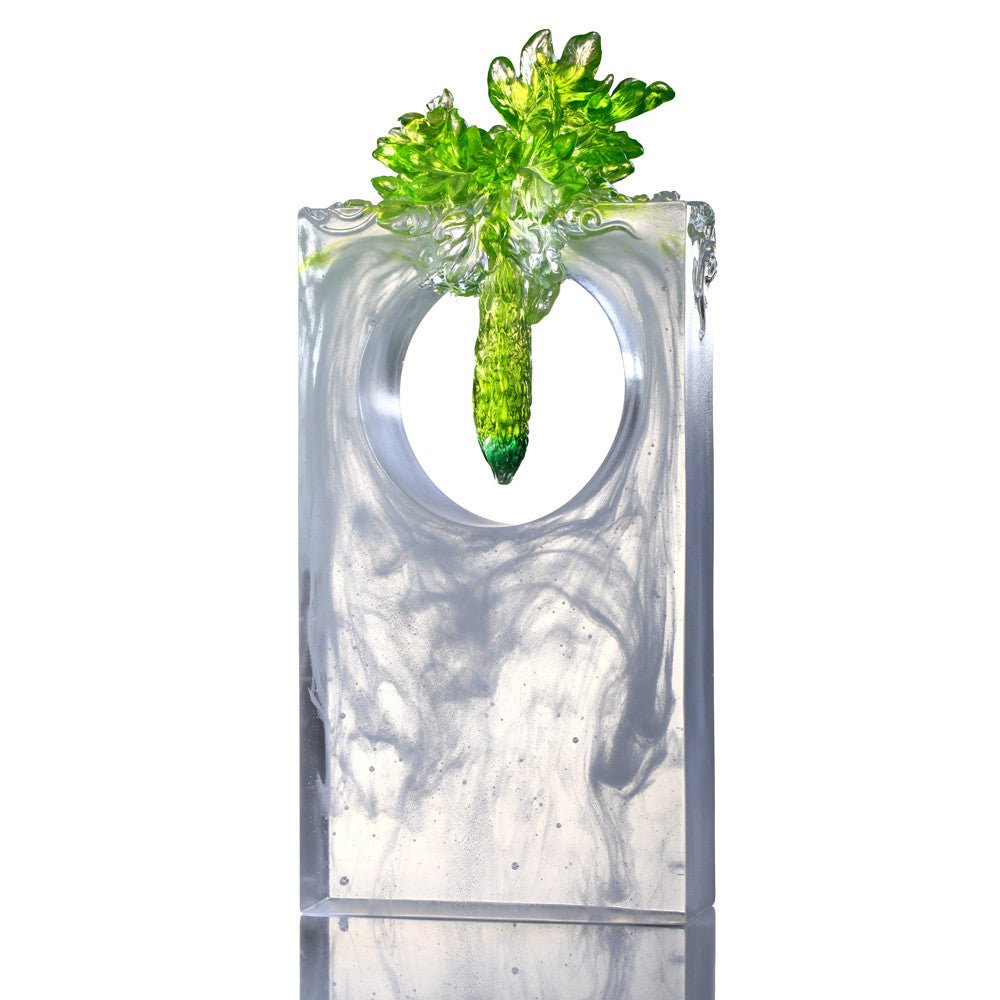 Crystal Kitchen Decor, Bitter Melon, Bittersweet - LIULI Crystal Art