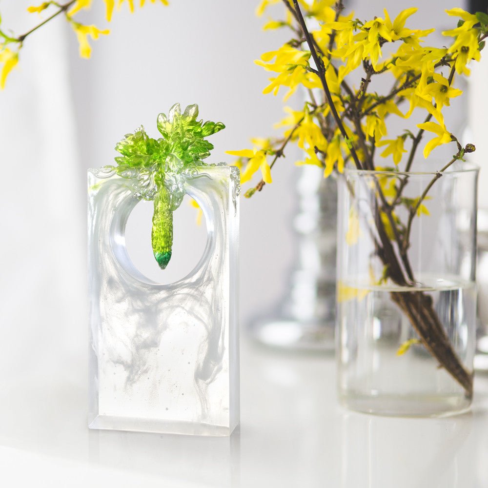 Crystal Kitchen Decor, Bitter Melon, Bittersweet - LIULI Crystal Art