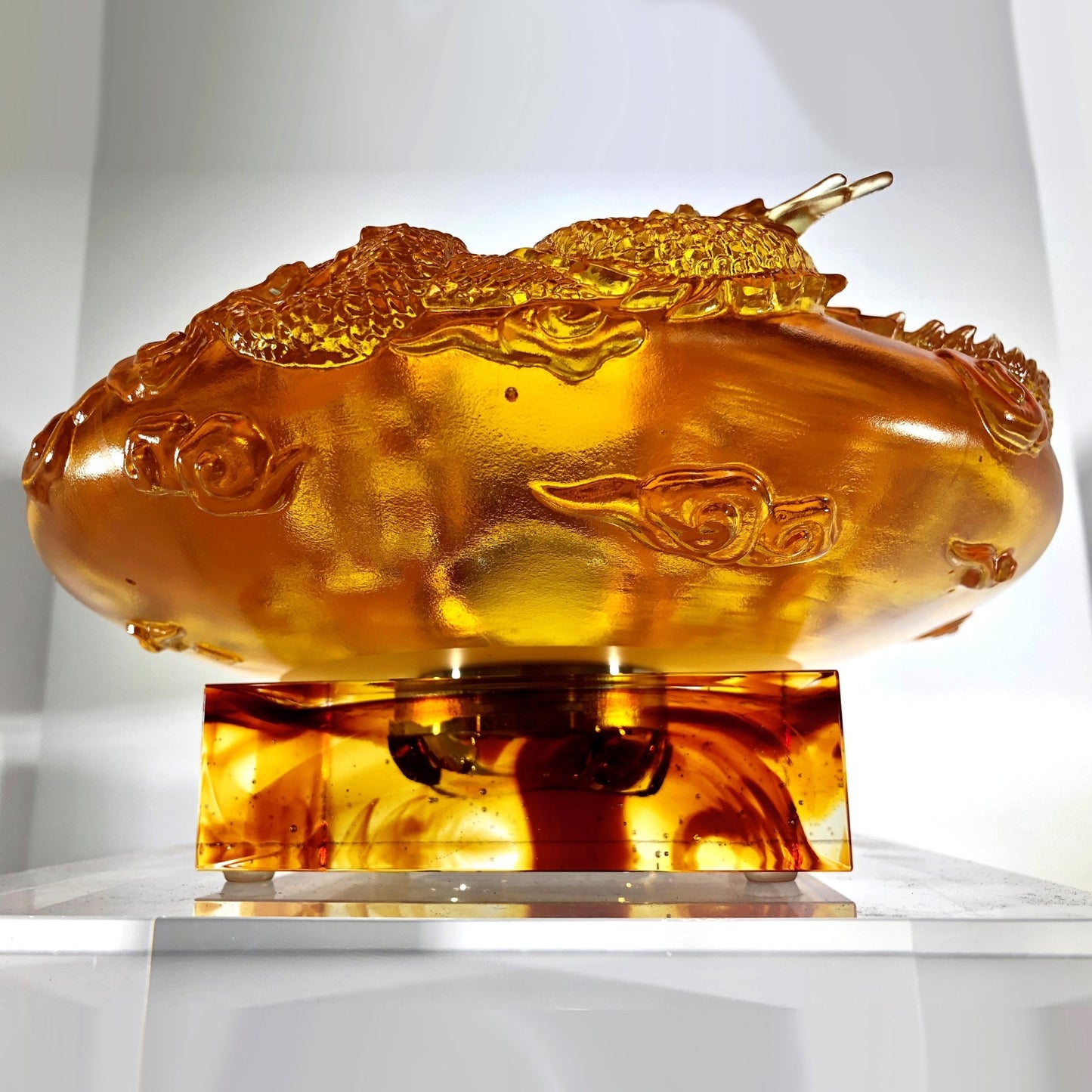 Crystal Mythical Creature, Dragon, Omnipresent Harmony - LIULI Crystal Art